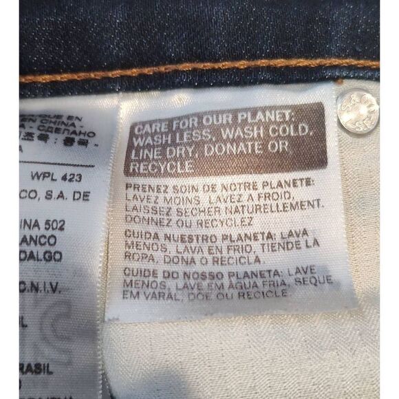 LEVI'S 28 Demi Curve Jeans Womens 28 x 32 Classic Rise Slim Fit Blue SEE ACTUAL - Picture 9 of 13